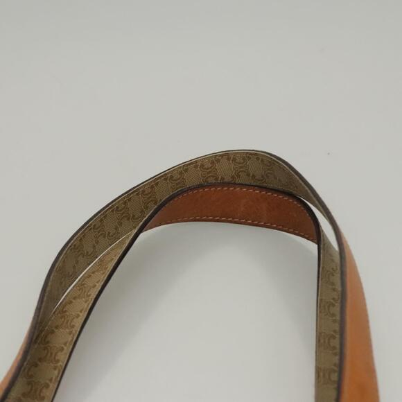 CELINE Macadam Canvas Tote Bag Beige Gold - Picture 8 of 12